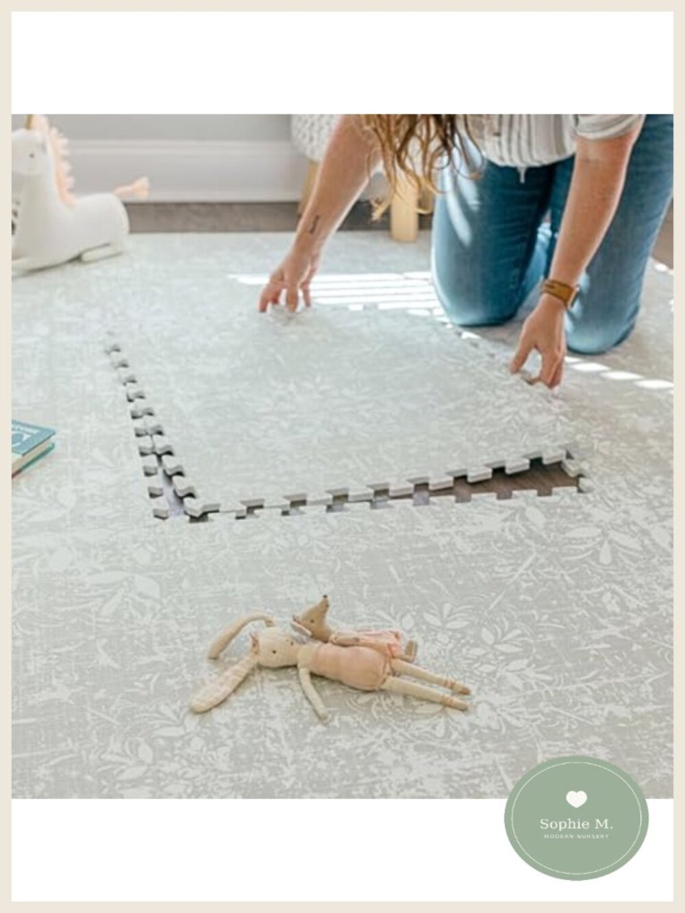 Interlocking EVA Foam Play Mat Tiles Baby Toddler Tummy Time Playroom